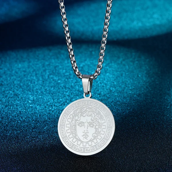 Colar Apolo – Em Aço Inoxidável Inspirado na Mitologia Grega - prata